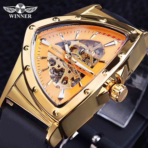 winner skeleton iron plate men mechanical watch triangle watches luxury golden automatic sil tape reloj hombre, Slivery;brown
winner skeleton iron plate men mechanical watch triangle watches luxury golden automatic sil tape reloj hombre, Slivery;brown