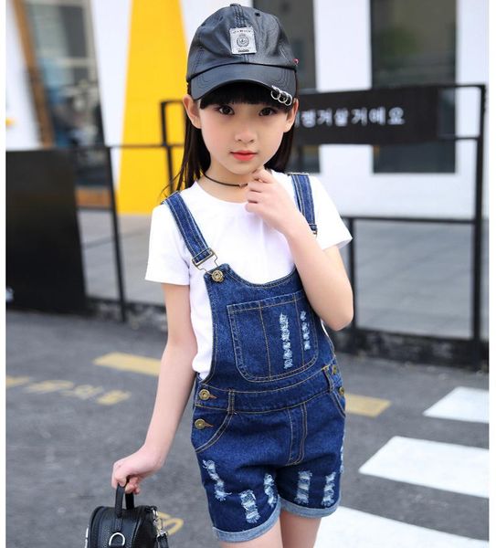 girls overalls 2021 summer short bib jeans for girl children fashion hole pants 3-9 years kids clothes jumpsuits, Blue
girls overalls 2021 summer short bib jeans for girl children fashion hole pants 3-9 years kids clothes jumpsuits, Blue