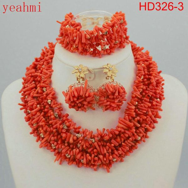 earrings & necklace coral bead sets jewelry latest design nigerian beads set bridal, Silver 
earrings & necklace coral bead sets jewelry latest design nigerian beads set bridal, Silver