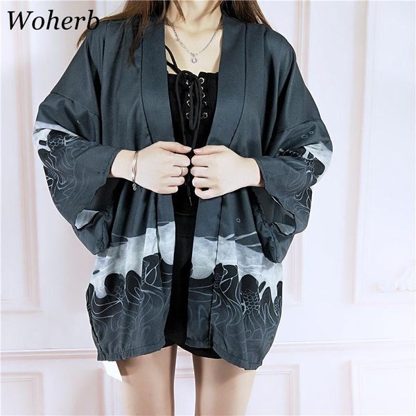 women's blouses & shirts woherb plus size long kimono cardigan summer 2021 harajuku blouse printed womens and shirt 20988, White
women's blouses & shirts woherb plus size long kimono cardigan summer 2021 harajuku blouse printed womens and shirt 20988, White