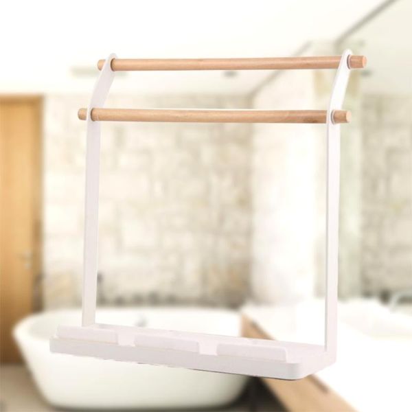 double layer towel rack stand creative kitchen duster cloth storage holder organzier (white) racks
double layer towel rack stand creative kitchen duster cloth storage holder organzier (white) racks