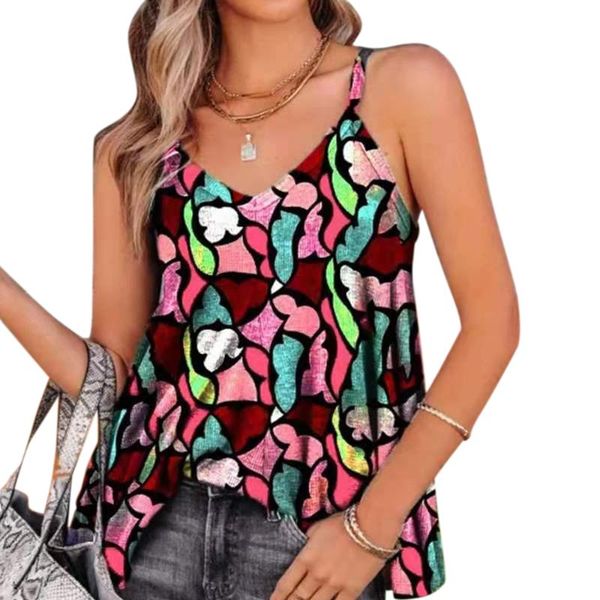 women's tanks & camis vintage spaghetti strap vest women retro print v-neck sleeveless tank female summer loose camisole crop, White
women's tanks & camis vintage spaghetti strap vest women retro print v-neck sleeveless tank female summer loose camisole crop, White