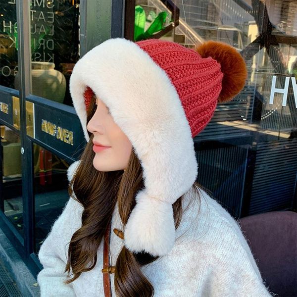 beanies winter knitted hat women warmth ear protection beanie girls plush ball bomber snow hats outdoor cap dropship
beanies winter knitted hat women warmth ear protection beanie girls plush ball bomber snow hats outdoor cap dropship