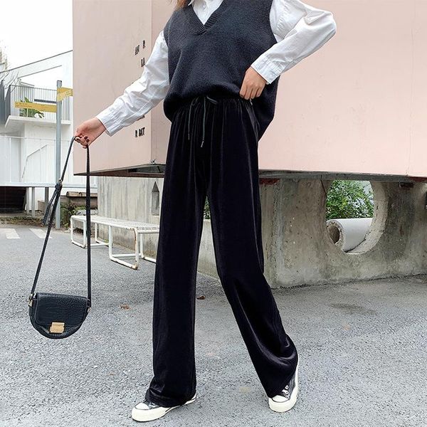 women's pants & capris autumn winter corduroy straight women fashion thickening casual ladies' long loose korean high waist trouse, Black;white
women's pants & capris autumn winter corduroy straight women fashion thickening casual ladies' long loose korean high waist trouse, Black;white