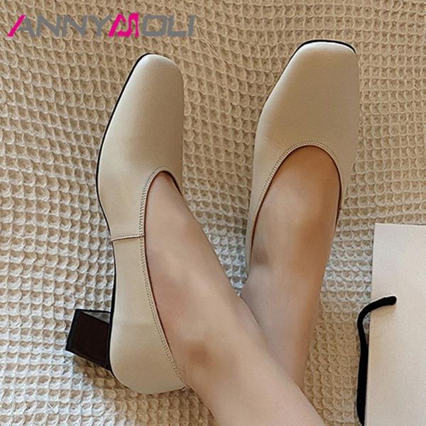 dress shoes annymoli women pumps glove natural genuine leather high heels thick heel square toe lady footwear beige green, Black
dress shoes annymoli women pumps glove natural genuine leather high heels thick heel square toe lady footwear beige green, Black