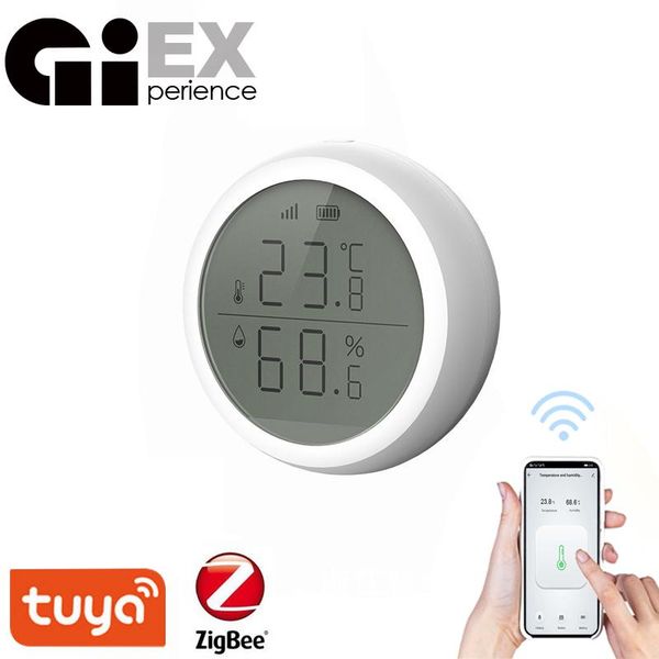 smart home control zigbee temperature and humidity sensor led screen thermometer high/low alarm tuya
smart home control zigbee temperature and humidity sensor led screen thermometer high/low alarm tuya