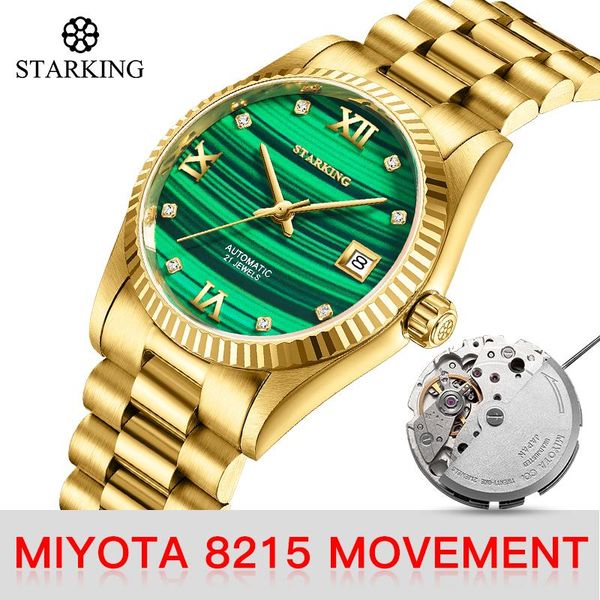 wristwatches starking mechanical watch men classic miyota movt stainless steel wristwatch sapphire automatic self-wind green gold watches, Slivery;brown
wristwatches starking mechanical watch men classic miyota movt stainless steel wristwatch sapphire automatic self-wind green gold watches, Slivery;brown