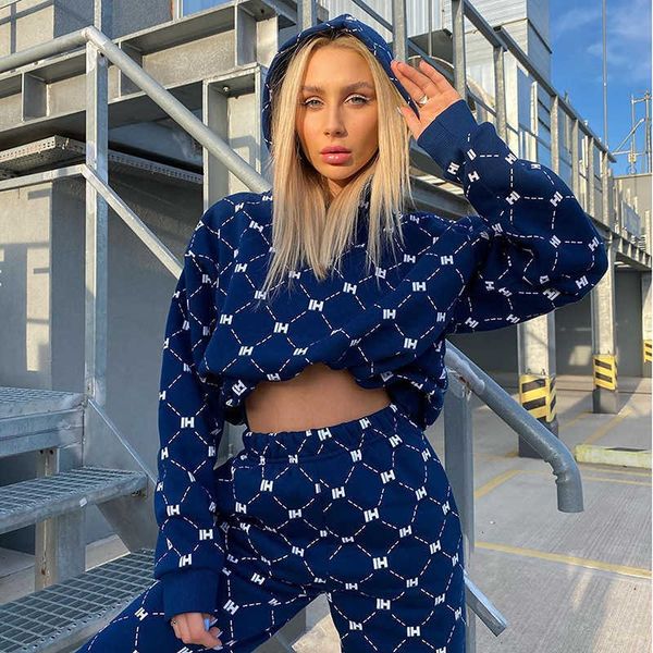 women's two piece pants royal blue chic letter plaid printing sweatpants matching sweatshirt design of luxury casual sports brand winte, White
women's two piece pants royal blue chic letter plaid printing sweatpants matching sweatshirt design of luxury casual sports brand winte, White
