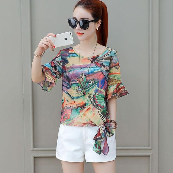 womens summer blouse women chiffon women's print shirt loose blouses plus size feamle blusas df2588 & shirts, White
womens summer blouse women chiffon women's print shirt loose blouses plus size feamle blusas df2588 & shirts, White