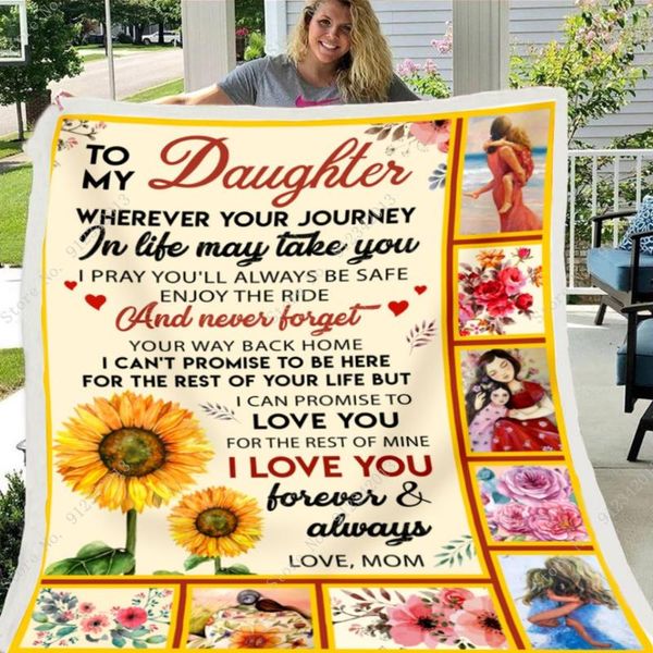 blankets comfortable wrap blanket perfect sunflower letter to my daughter message a gift for family friends lovers home 
blankets comfortable wrap blanket perfect sunflower letter to my daughter message a gift for family friends lovers home