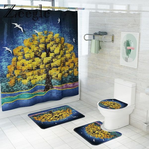 bath mats creative 3d printed bathroom set waterproof polyester curtain anti-slip mat toilet cover
bath mats creative 3d printed bathroom set waterproof polyester curtain anti-slip mat toilet cover