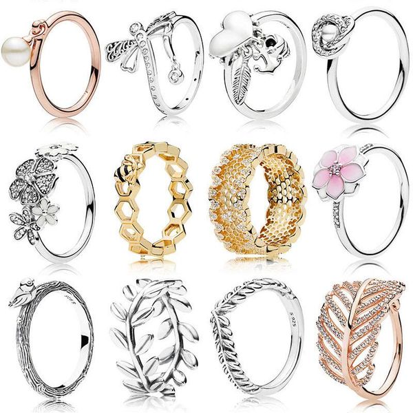 cluster rings 6/7/8/9 size fashion 925 sterling silver bee leaves bird flower pearl crystal finger ring for wedding jewelry, Golden;silver
cluster rings 6/7/8/9 size fashion 925 sterling silver bee leaves bird flower pearl crystal finger ring for wedding jewelry, Golden;silver