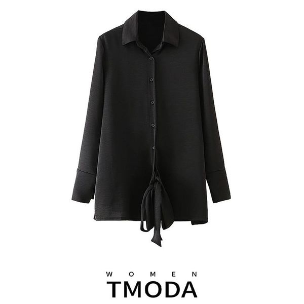 women's blouses & shirts tmoda353 women fashion 2021 black shirt with belted hem female chic long sleeve blouse turn-down collar office, White
women's blouses & shirts tmoda353 women fashion 2021 black shirt with belted hem female chic long sleeve blouse turn-down collar office, White