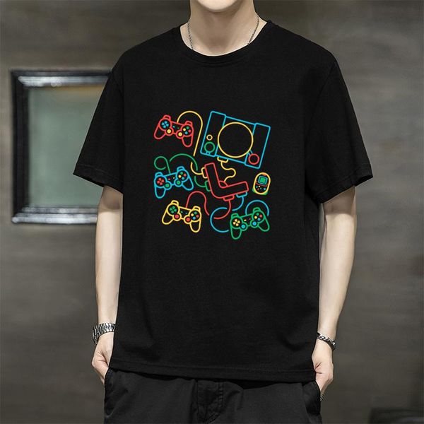 men's t-shirts video game prints classic retro vintage print cotton black short sleeve oversize casual custom harajuku gothic clothing, White;black
men's t-shirts video game prints classic retro vintage print cotton black short sleeve oversize casual custom harajuku gothic clothing, White;black