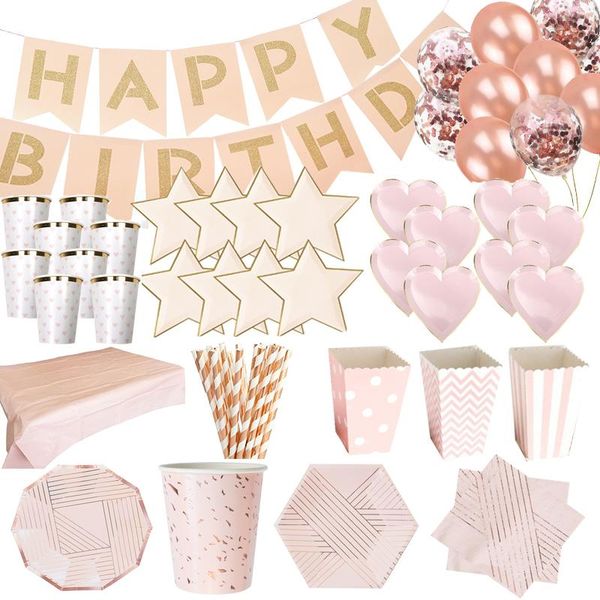 disposable dinnerware party rose gold tableware pink striped large paper plates cups children gift supplies birthday wedding decor
disposable dinnerware party rose gold tableware pink striped large paper plates cups children gift supplies birthday wedding decor
