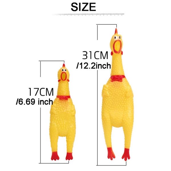 31cm 17cm screaming chicken squeeze sound pets toy product dog shrilling decompression tool funny gadgets
31cm 17cm screaming chicken squeeze sound pets toy product dog shrilling decompression tool funny gadgets
