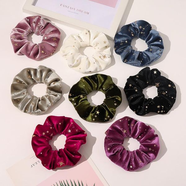 hair accessories ties products for autumn and winter gold velvet elastic band stamping star women's bands accessory
hair accessories ties products for autumn and winter gold velvet elastic band stamping star women's bands accessory