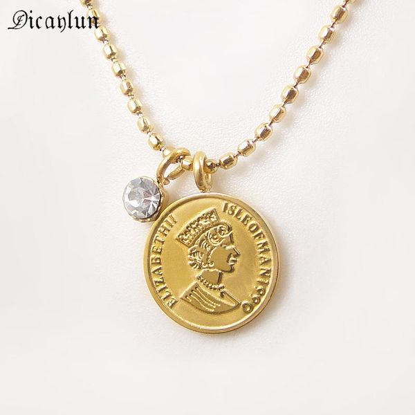 pendant necklaces coin necklace gold stainless steel money statement jewelry women small choker bead chain elizabeth charm, Silver
pendant necklaces coin necklace gold stainless steel money statement jewelry women small choker bead chain elizabeth charm, Silver