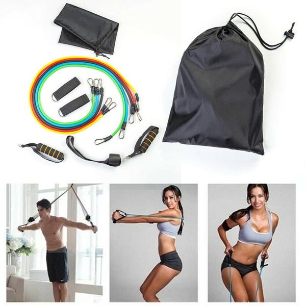 11pcs resistance bands set sports home fintess exercise tube door anchor ankle straps cushioned handles with carry bags
11pcs resistance bands set sports home fintess exercise tube door anchor ankle straps cushioned handles with carry bags