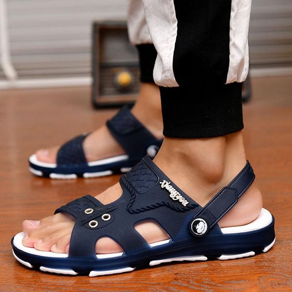 slippers men cool and comfortable outside slides man's fashion pu leather street male casual, Black
slippers men cool and comfortable outside slides man's fashion pu leather street male casual, Black