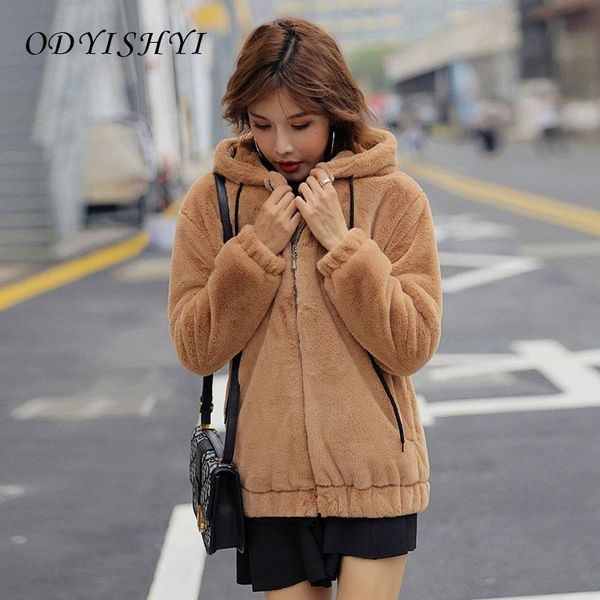 women's fur & faux thick warm coats 2021 winter women hooded short casual loose imitation mink plush jacket female parka plus size 3xl, Black
women's fur & faux thick warm coats 2021 winter women hooded short casual loose imitation mink plush jacket female parka plus size 3xl, Black