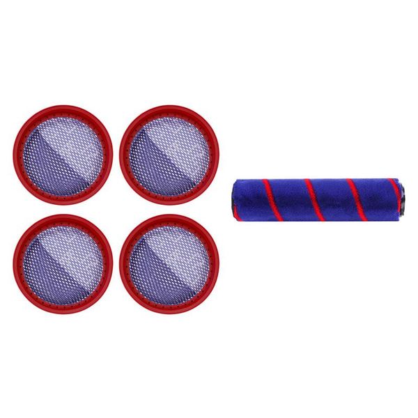 vacuum cleaners 1 pcs fluffy electric floor roller brush & 4 for dibea d18 d008pro cleaner replacement washable filter
vacuum cleaners 1 pcs fluffy electric floor roller brush & 4 for dibea d18 d008pro cleaner replacement washable filter