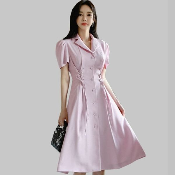 runway summer women single breasted dresses fashion short sleeve turn down collar casual slim dress vestidos 210603, Black;gray
runway summer women single breasted dresses fashion short sleeve turn down collar casual slim dress vestidos 210603, Black;gray