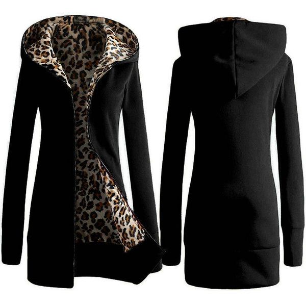hoodies sweatshirt women's clothing hoodie winter plus velvet padded leopard hooded coat sudadera mujer ww58 & sweatshirts, Black 
hoodies sweatshirt women's clothing hoodie winter plus velvet padded leopard hooded coat sudadera mujer ww58 & sweatshirts, Black