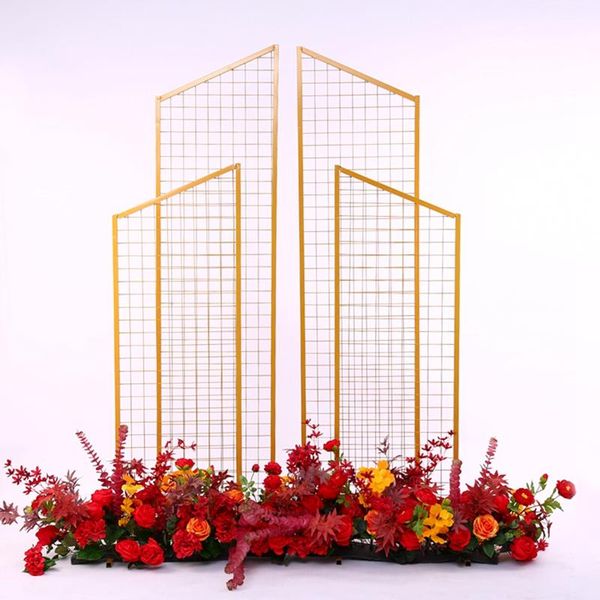 party decoration wedding arch props four-piece bevel geometric grid frame background decor stage screen wrought iron flower stand
party decoration wedding arch props four-piece bevel geometric grid frame background decor stage screen wrought iron flower stand