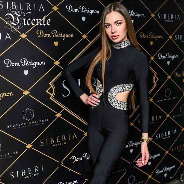 luxe heavy workmanship beads embellished cut out side long sleeves women bodysuit bandage jumpsuit 210520, Black;white
luxe heavy workmanship beads embellished cut out side long sleeves women bodysuit bandage jumpsuit 210520, Black;white