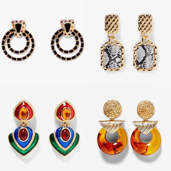 hip-hop rock style resin earrings big creative snakeskin pattern retro geometric fashion stud, Golden;silver
hip-hop rock style resin earrings big creative snakeskin pattern retro geometric fashion stud, Golden;silver