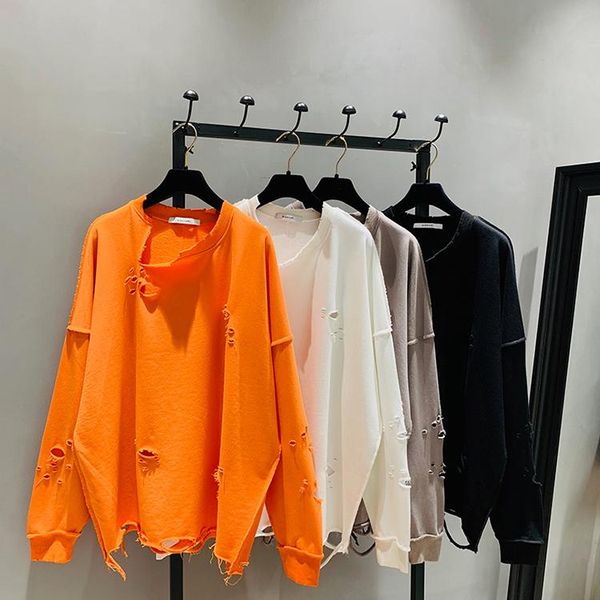 women's hoodies & sweatshirts streetwear ripped holes women sweatshirt 2021 personality blank plain long sleeve cotton hoodie loose cas, Black
women's hoodies & sweatshirts streetwear ripped holes women sweatshirt 2021 personality blank plain long sleeve cotton hoodie loose cas, Black