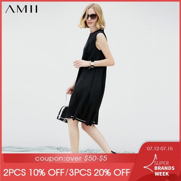 casual dresses amii minimalism summer women's dress fashion solid oneck straight 11870114, Black;gray
casual dresses amii minimalism summer women's dress fashion solid oneck straight 11870114, Black;gray