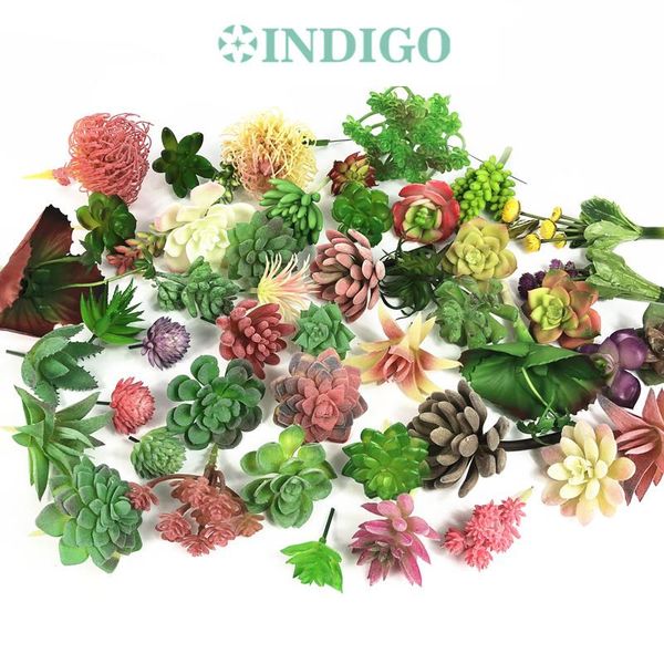 100pcs artificial succulent plant desert rose plastic flower green table decoration greenery - decorative flowers & wreaths 
100pcs artificial succulent plant desert rose plastic flower green table decoration greenery - decorative flowers & wreaths