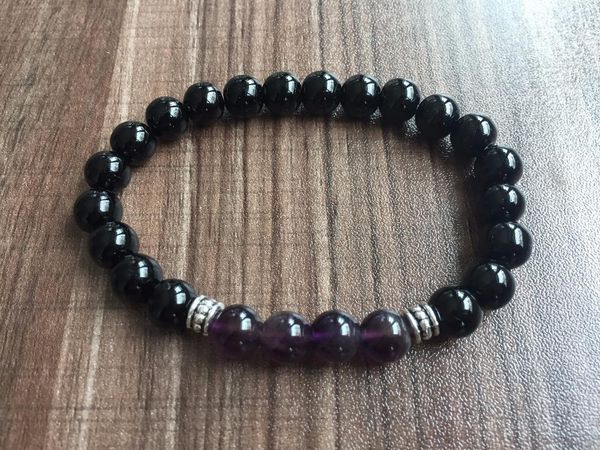 charm bracelets natural stone 8mm black onyx bracelet purple quartz fashion for women and men prayer yoga mala bead, Golden;silver
charm bracelets natural stone 8mm black onyx bracelet purple quartz fashion for women and men prayer yoga mala bead, Golden;silver