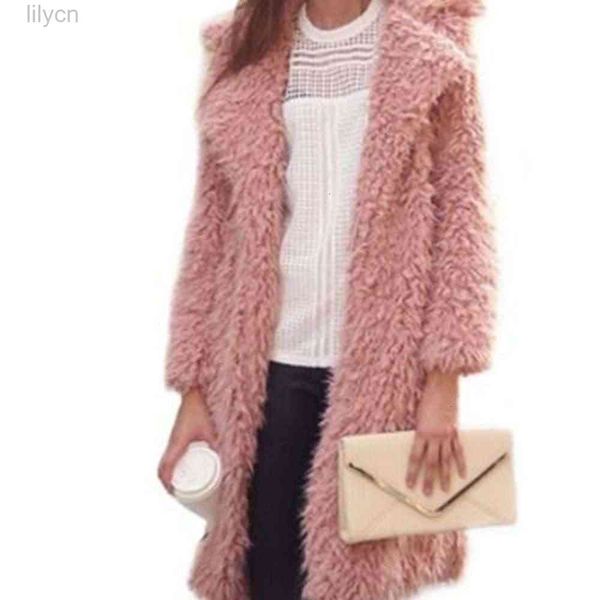 women warm winter faux fur coat fashion streetwear lapel long wool c casual autumn jacket outerwear 3 colors, Black
women warm winter faux fur coat fashion streetwear lapel long wool c casual autumn jacket outerwear 3 colors, Black
