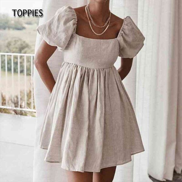 summer linen vintage puff sleeve women dress a line high waist square collar mini khaki, Black;gray
summer linen vintage puff sleeve women dress a line high waist square collar mini khaki, Black;gray
