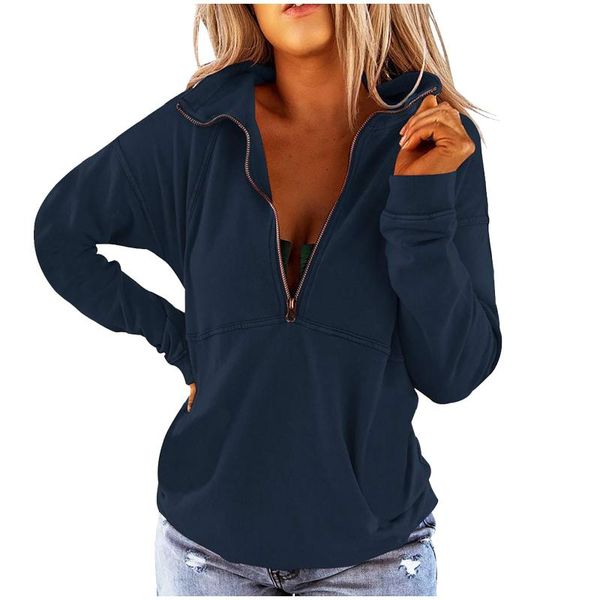 women's hoodies & sweatshirts 2021 women fashion casual solid color long sleeve zipper v neck loose shirt plus size comfortable clothin, Black
women's hoodies & sweatshirts 2021 women fashion casual solid color long sleeve zipper v neck loose shirt plus size comfortable clothin, Black