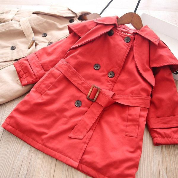 jackets winter girls' 2-color cotton double breasted windbreaker coat children's wear wholesale1, Blue;gray
jackets winter girls' 2-color cotton double breasted windbreaker coat children's wear wholesale1, Blue;gray