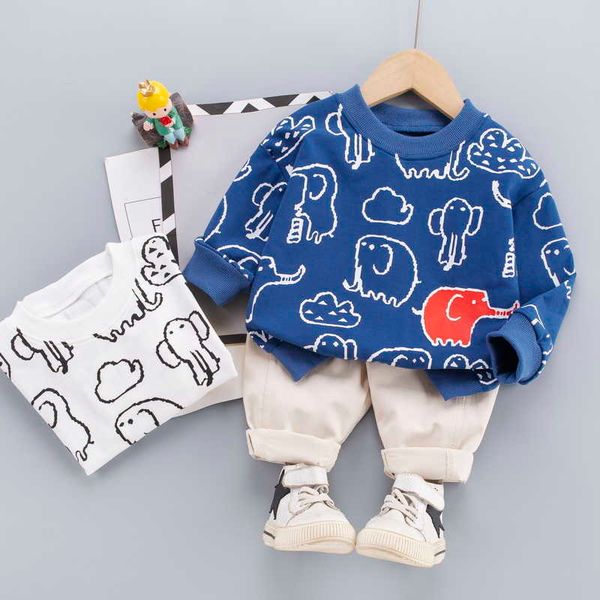 0-5 years spring boy clothing set fashion active cartoon print t-shirt+ pant kid children baby toddler 210615, White
0-5 years spring boy clothing set fashion active cartoon print t-shirt+ pant kid children baby toddler 210615, White
