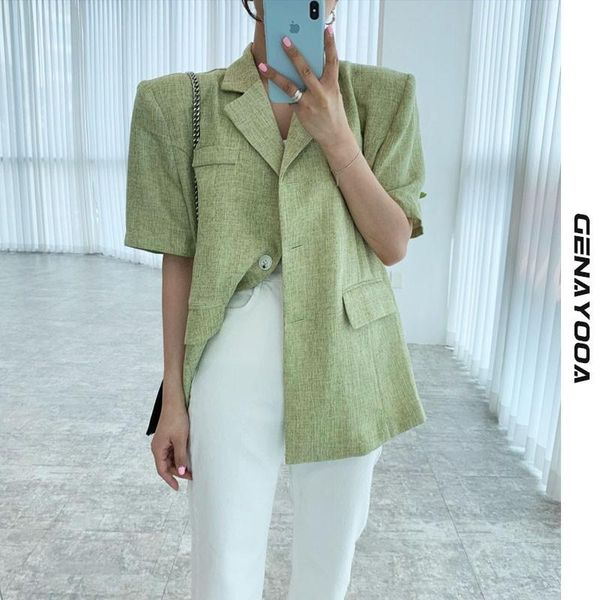 women's suits & blazers genayooa short sleeve for women formal 2021 summer korean style elegant blazer feminino ladies jacket coat chic, White;black
women's suits & blazers genayooa short sleeve for women formal 2021 summer korean style elegant blazer feminino ladies jacket coat chic, White;black
