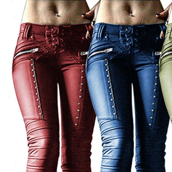 women pant sale retro faux leather pants rivet lace up long skinny streetwear low rise slim punk cool female fashion, Black;white
women pant sale retro faux leather pants rivet lace up long skinny streetwear low rise slim punk cool female fashion, Black;white