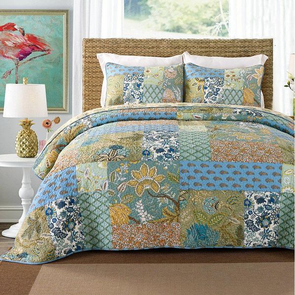 comforters & sets american quality patchwork quilt set 3pcs quilted bedding wash cotton quilts bed covers bedspread king size coverlet blank
comforters & sets american quality patchwork quilt set 3pcs quilted bedding wash cotton quilts bed covers bedspread king size coverlet blank