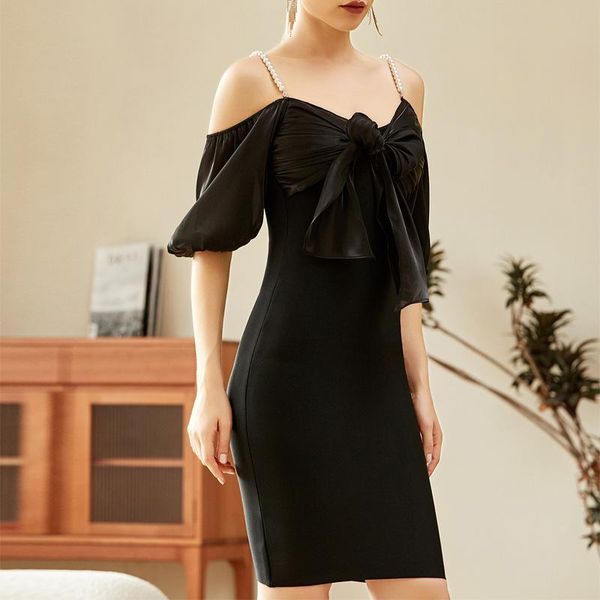 party dresses 2021 vintage beading spaghetti straps pencil graduation debutante black bow slim homecoming vestido evening robe, White;black
party dresses 2021 vintage beading spaghetti straps pencil graduation debutante black bow slim homecoming vestido evening robe, White;black