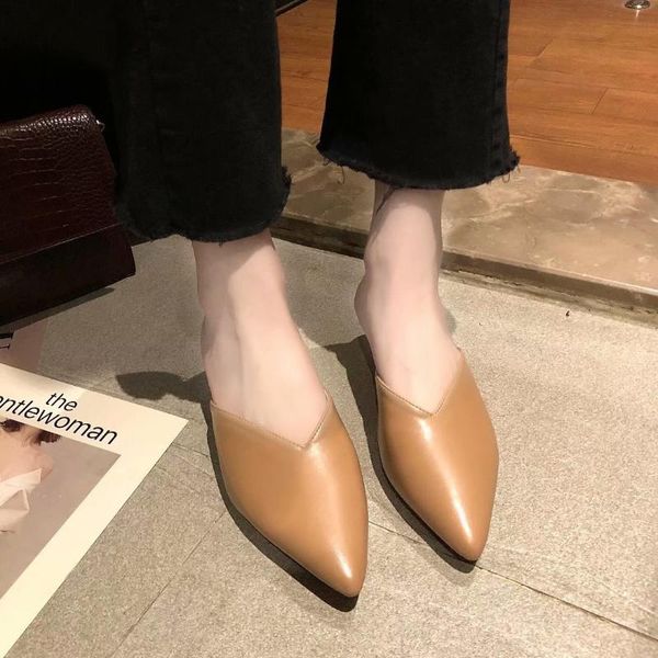 slippers 2021 spring women's fashion trend outdoor pointed toe solid color non-slip simple daily casual shoes u24-94, Black
slippers 2021 spring women's fashion trend outdoor pointed toe solid color non-slip simple daily casual shoes u24-94, Black