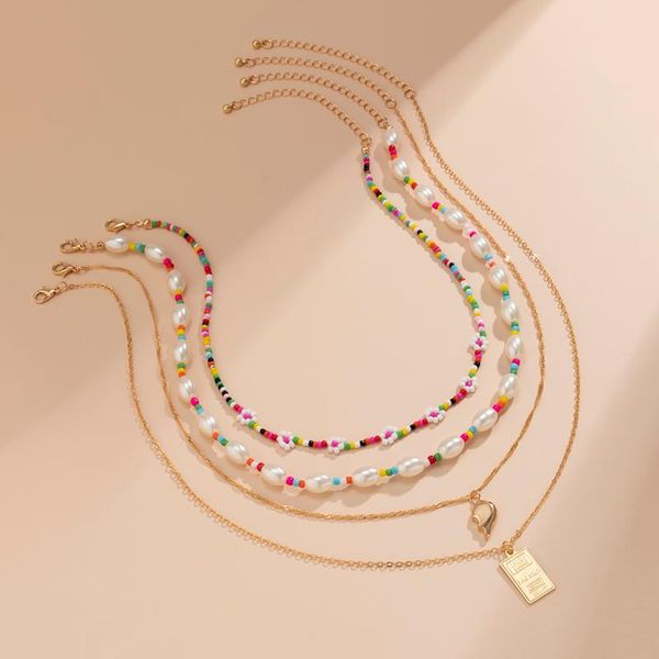 pendant necklaces purui boho colorful beads pearl choker necklace for women fashion multilayer chain with square set 2021 jewelry, Silver
pendant necklaces purui boho colorful beads pearl choker necklace for women fashion multilayer chain with square set 2021 jewelry, Silver