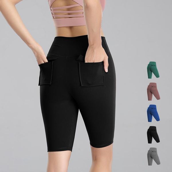 women quick dry high waist hip lift short leggings running workout fitness gym yoga shorts with pocket women's, White;black
women quick dry high waist hip lift short leggings running workout fitness gym yoga shorts with pocket women's, White;black