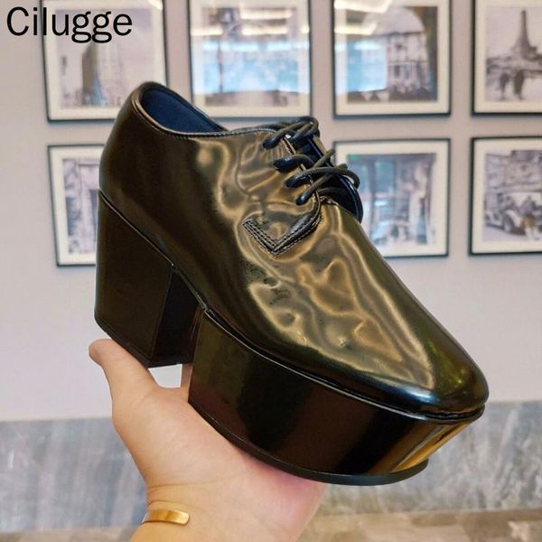 dress shoes roman style women's with lace-up thick-heeled genuine leather punk super thick-soled fashion, Black
dress shoes roman style women's with lace-up thick-heeled genuine leather punk super thick-soled fashion, Black
