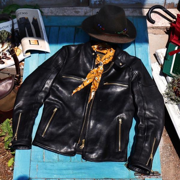 men's leather & faux heavy 2021 japanese washed do wrinkled old plant sheep jackets tanning italian head layer, Black
men's leather & faux heavy 2021 japanese washed do wrinkled old plant sheep jackets tanning italian head layer, Black