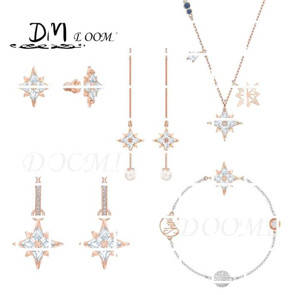 chains fashion jewelry swa 1:1 charming mysterious snowflake star crystal necklace romantic gift, Silver
chains fashion jewelry swa 1:1 charming mysterious snowflake star crystal necklace romantic gift, Silver